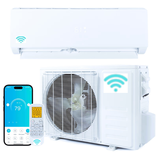 2.0 Ton DC Inverter Split AC System – 24000 BTU with Wi-Fi & Remote Control