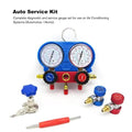 HVAC Manifold Gauge Set with Charging Hoses – Professional Refrigerant Pressure Gauge